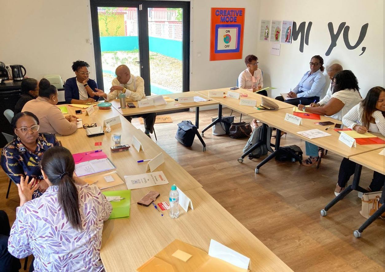 I2I team and partners in a workshop session